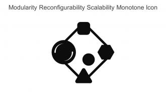 Modularity Reconfigurability Scalability Monotone Icon In Powerpoint Pptx Png And Editable Eps Format