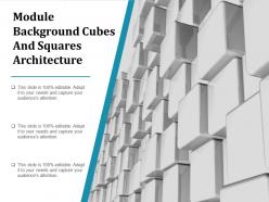 Module background cubes and squares architecture