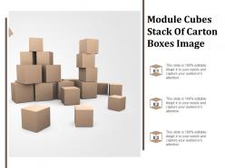 Module cubes stack of carton boxes image