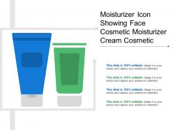 Moisturizer icon showing face cosmetic moisturizer cream cosmetic