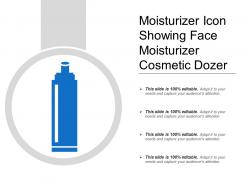 Moisturizer icon showing face moisturizer cosmetic dozer