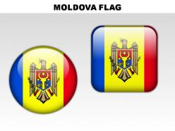 Moldova country powerpoint flags