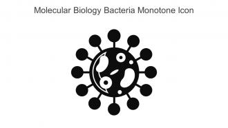 Molecular Biology Bacteria Monotone Icon In Powerpoint Pptx Png And Editable Eps Format