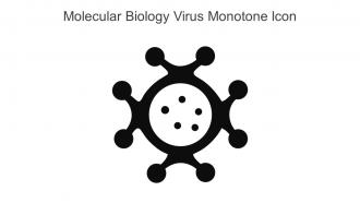 Molecular Biology Virus Monotone Icon In Powerpoint Pptx Png And Editable Eps Format
