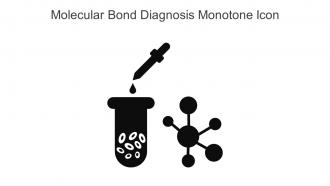 Molecular Bond Diagnosis Monotone Icon In Powerpoint Pptx Png And Editable Eps Format