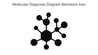 Molecular Diagnosis Diagram Monotone Icon In Powerpoint Pptx Png And Editable Eps Format