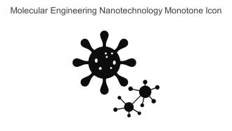 Molecular Engineering Nanotechnology Monotone Icon In Powerpoint Pptx Png And Editable Eps Format