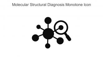 Molecular Structural Diagnosis Monotone Icon In Powerpoint Pptx Png And Editable Eps Format
