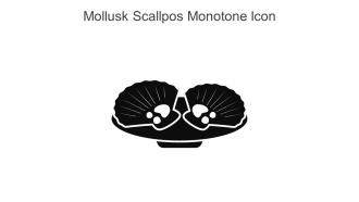Mollusk Scallpos Monotone Icon In Powerpoint Pptx Png And Editable Eps Format