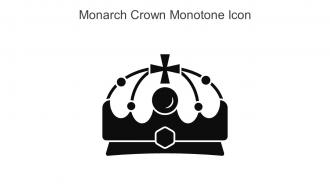 Monarch Crown Monotone Icon In Powerpoint Pptx Png And Editable Eps Format