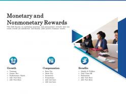 Monetary And Nonmonetary Rewards Ppt Powerpoint Presentation Pictures