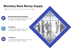 Monetary base money supply ppt powerpoint presentation file design ideas cpb