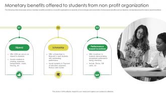 Monetary Benefits Offered To Students From Non Marketing Strategies For Job Promotion Strategy SS V