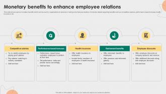 Monetary Benefits To Enhance Employee Relations Employee Relations Management To Develop Positive