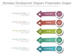 Monetary Development Diagram Presentation Images