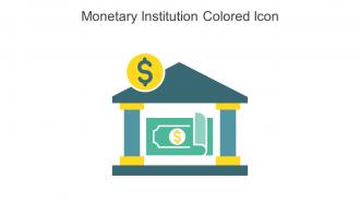 Monetary Institution Colored Icon In Powerpoint Pptx Png And Editable Eps Format