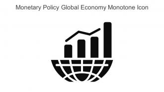 Monetary Policy Global Economy Monotone Icon In Powerpoint Pptx Png And Editable Eps Format
