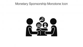 Monetary Sponsorship Monotone Icon In Powerpoint Pptx Png And Editable Eps Format