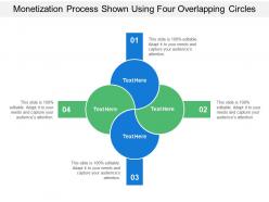 Monetization Process Shown Using Four Overlapping Circles