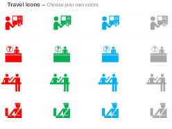 Money atm travel desk custom checking ppt icons graphics