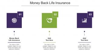 Money Back Life Insurance Ppt Powerpoint Presentation File Themes Cpb