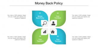 Money back policy ppt powerpoint presentation professional shapes cpb