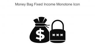 Money Bag Fixed Income Monotone Icon In Powerpoint Pptx Png And Editable Eps Format