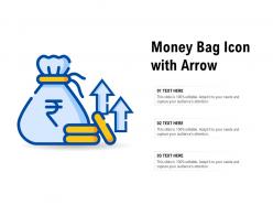 Money Bag Icon With Arrow