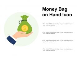 Money Bag On Hand Icon