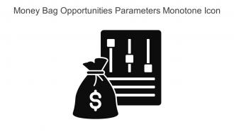 Money Bag Opportunities Parameters Monotone Icon In Powerpoint Pptx Png And Editable Eps Format