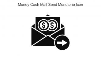 Money Cash Mail Send Monotone Icon In Powerpoint Pptx Png And Editable Eps Format