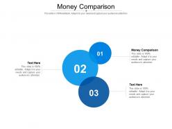 Money comparison ppt powerpoint presentation slides picture cpb