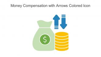 Money Compensation With Arrows Colored Icon In Powerpoint Pptx Png And Editable Eps Format