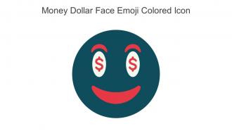 Money Dollar Face Emoji Colored Icon In Powerpoint Pptx Png And Editable Eps Format