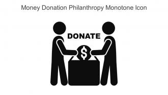 Money Donation Philanthropy Monotone Icon In Powerpoint Pptx Png And Editable Eps Format