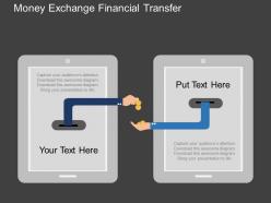 Money exchange financial transfer flat powerpoint desgin