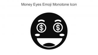 Money Eyes Emoji Monotone Icon In Powerpoint Pptx Png And Editable Eps Format