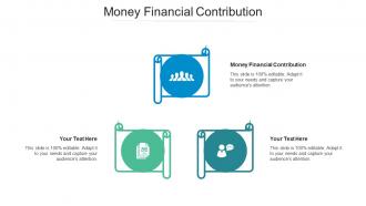 Money financial contribution ppt powerpoint presentation ideas graphics template cpb