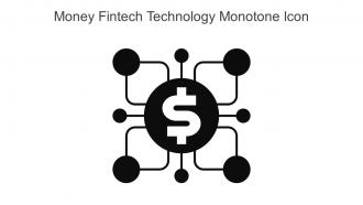 Money Fintech Technology Monotone Icon In Powerpoint Pptx Png And Editable Eps Format