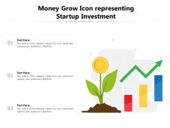 Money grow icon representing startup investment