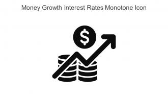 Money Growth Interest Rates Monotone Icon In Powerpoint Pptx Png And Editable Eps Format