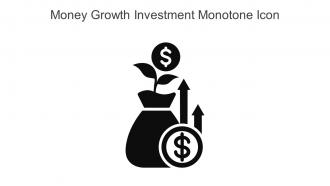 Money Growth Investment Monotone Icon In Powerpoint Pptx Png And Editable Eps Format