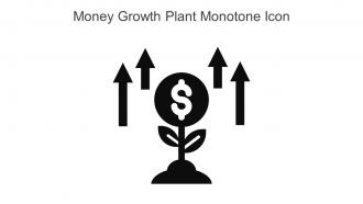 Money Growth Plant Monotone Icon In Powerpoint Pptx Png And Editable Eps Format