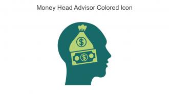 Money Head Advisor Colored Icon In Powerpoint Pptx Png And Editable Eps Format