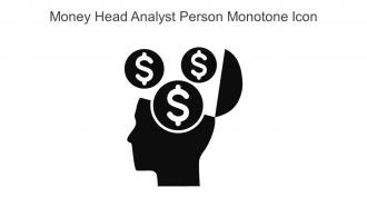 Money Head Analyst Person Monotone Icon In Powerpoint Pptx Png And Editable Eps Format