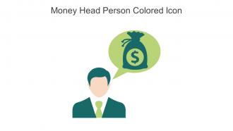 Money Head Person Colored Icon In Powerpoint Pptx Png And Editable Eps Format