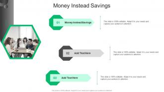 Money Instead Savings In Powerpoint And Google Slides Cpb