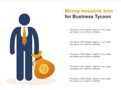 Money investors icon for business tycoon