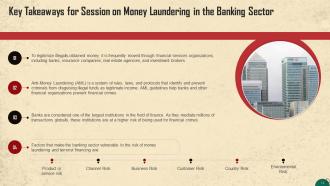 Money Laundering in Banking Sector Training Ppt Visual Informative