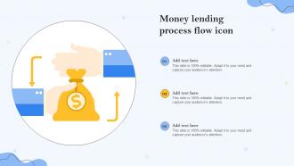 Money Lending Process Flow Icon